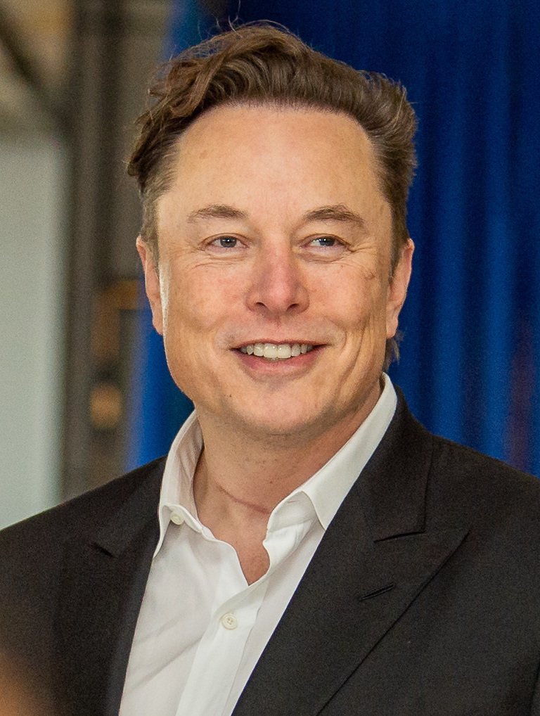 Elon Musk photographed at the U.S. Air Force Academy in April 2022